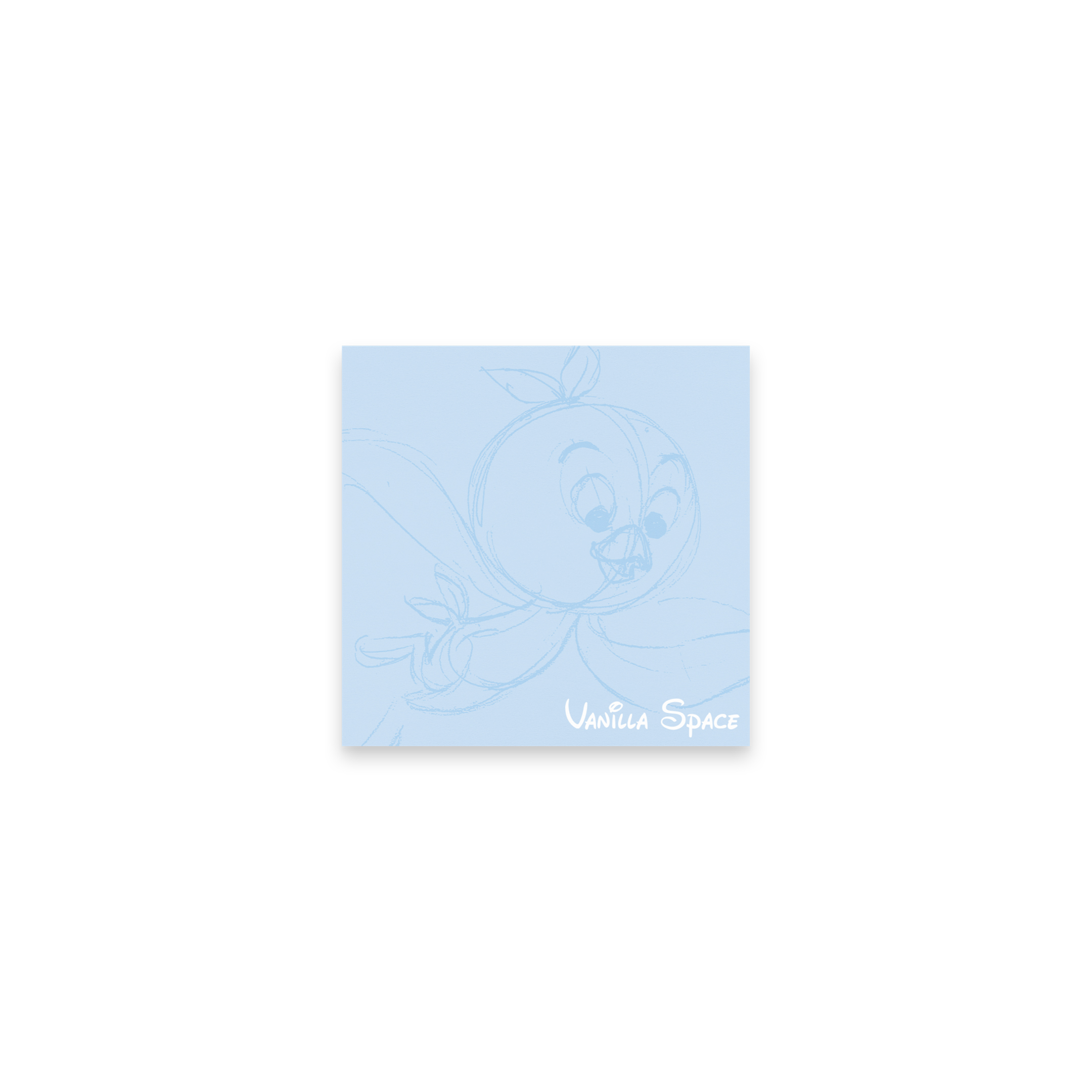 BIRD SKETCH POST-IT NOTES (BLUE)