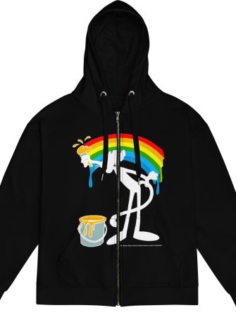 PAINTBOW ZIP HOODIE (BLACK)