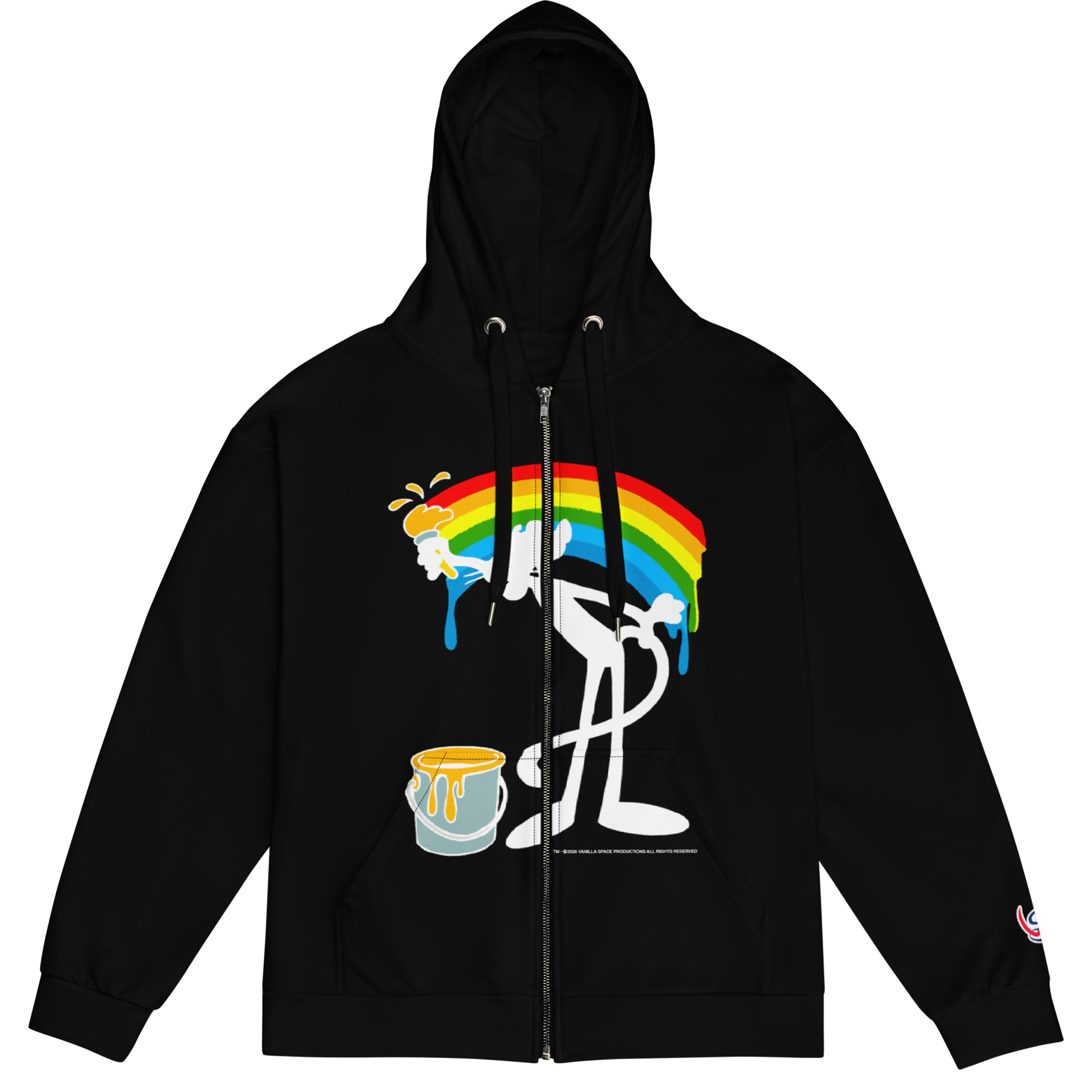 PAINTBOW ZIP HOODIE (BLACK)