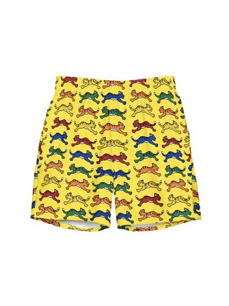 RUNNING CAT SWIM TRUNKS (YELLOW)