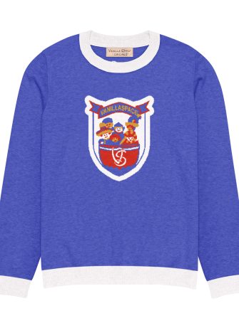 HAPPY BOAT KNIT SWEATER (ROYAL/WHITE)