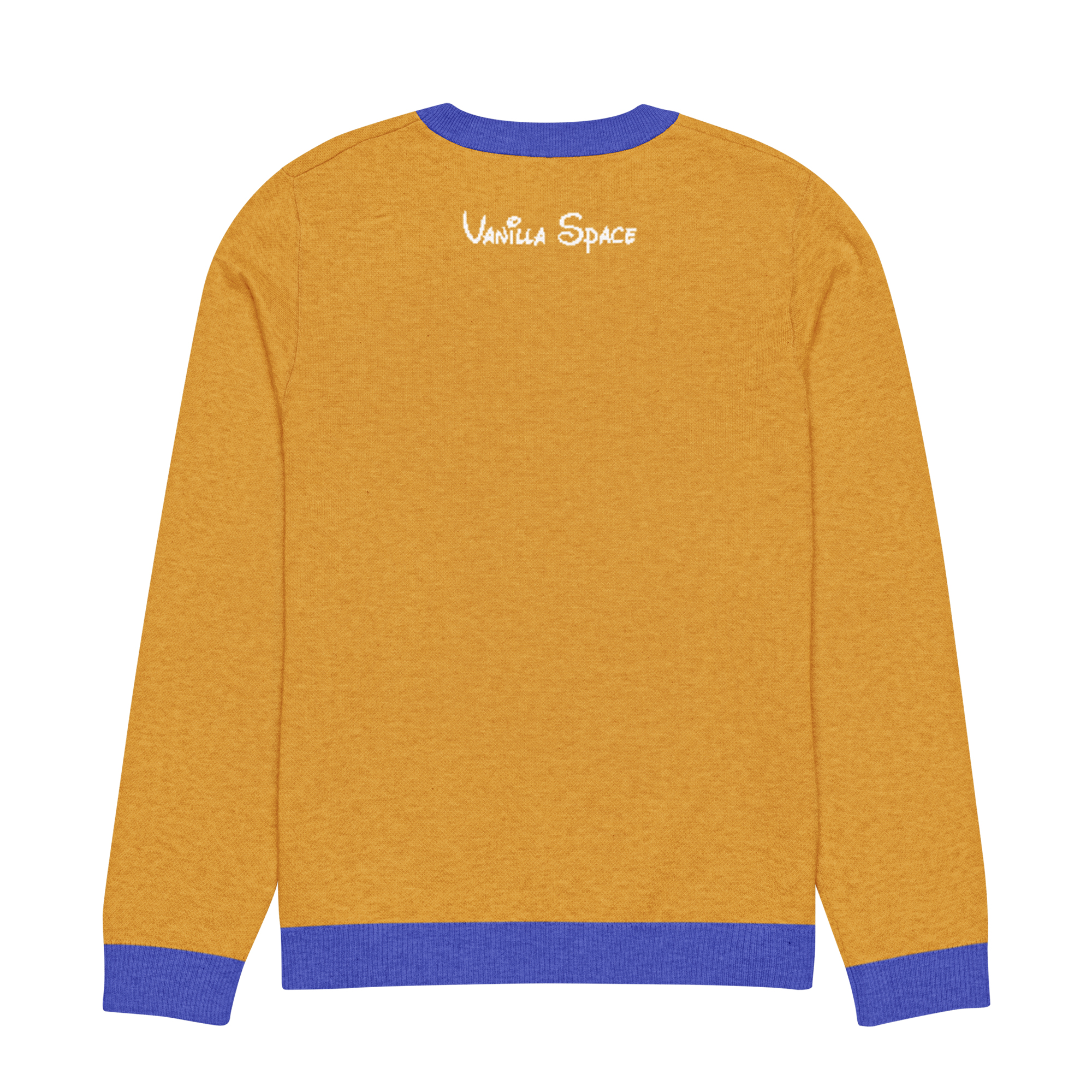 HAPPY BOAT KNIT SWEATER (YELLOW/ROYAL) - Image 2