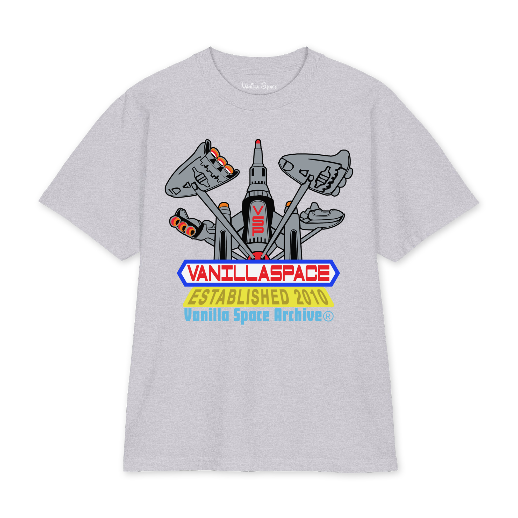 SPACEJETS TEE (HEATHER GREY)