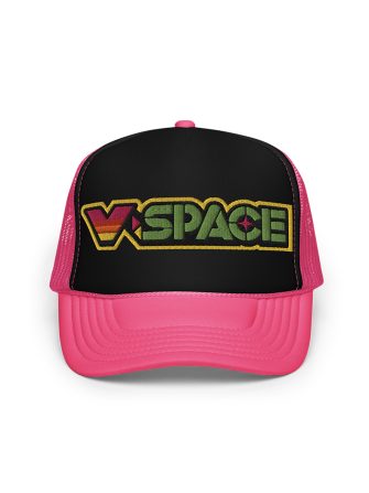 VSPACE TRUCKER HAT (BLACK/HOT PINK)