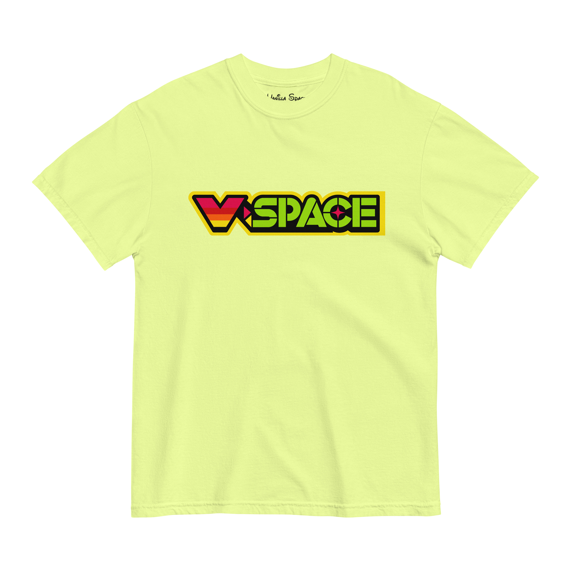 V-SPACE LOGO TEE (NEON LEMON)
